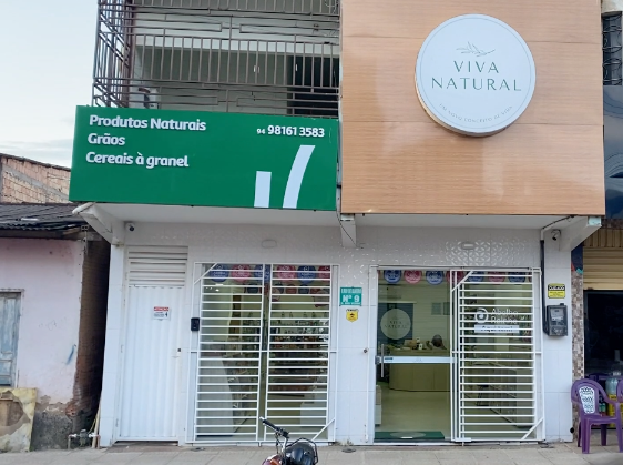Fachada da loja Viva Natural em Parauapebas